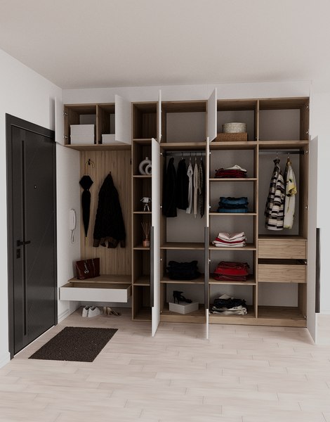 Секция в прихожую Рэйгрупп Рэй P257-B8-2-EBE В8-2