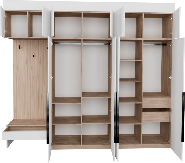 Секция в прихожую Рэйгрупп Рэй P257-B10-2-EB В10-2