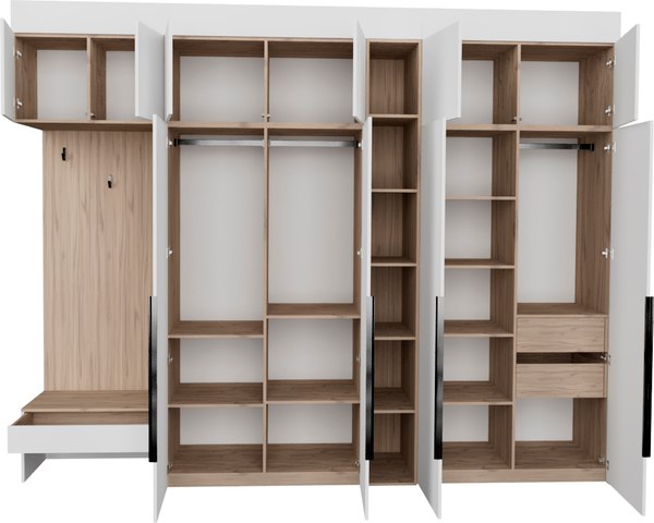 Секция в прихожую Рэйгрупп Рэй P257-B11-2-EBE В11-2