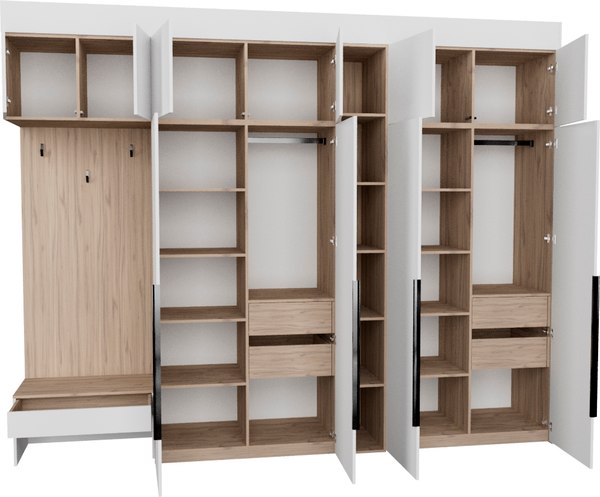 Секция в прихожую Рэйгрупп Рэй P257-B11-3-EBE В11-3