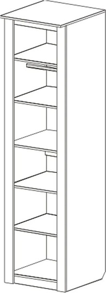 Шкаф Мебельград Элана 1-дверный 59x64.5x218.5
