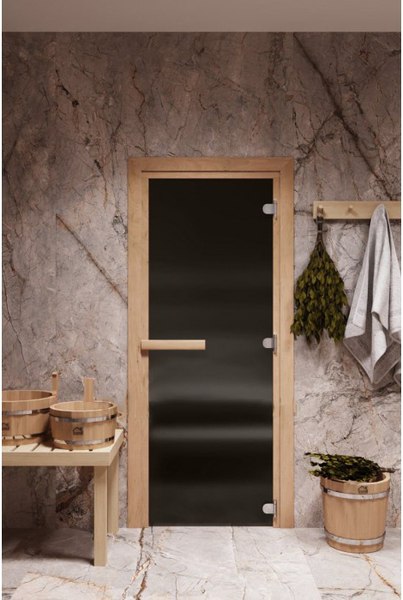 Стеклянная дверь для бани/сауны COOPER 70x180