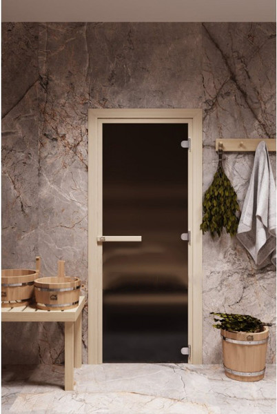 Стеклянная дверь для бани/сауны COOPER 70x180