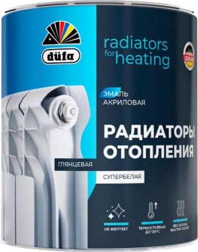 Эмаль Dufa Радиаторы отопления Акриловая База 1 - фото