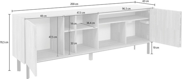 Тумба Dipriz Viby 2000 2дв. / Д.20018.1