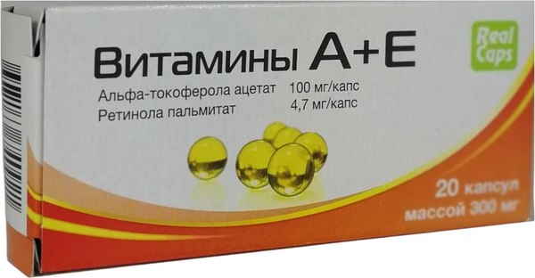 Мультивитаминный комплекс RealCaps А+Е 300мг - фото