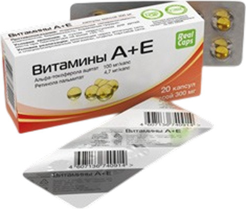 Мультивитаминный комплекс RealCaps А+Е 300мг