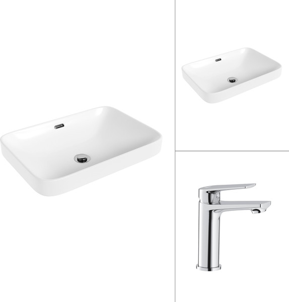 Умывальник со смесителем Lauter 21441A + Sky 21CK533C - фото