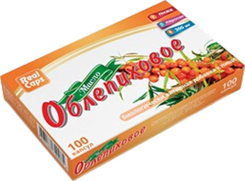 Пищевая добавка RealCaps Облепиховое масло 300мг