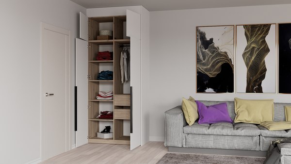 Шкаф Рэйгрупп Рэй S257-B3-2-EB В3-2