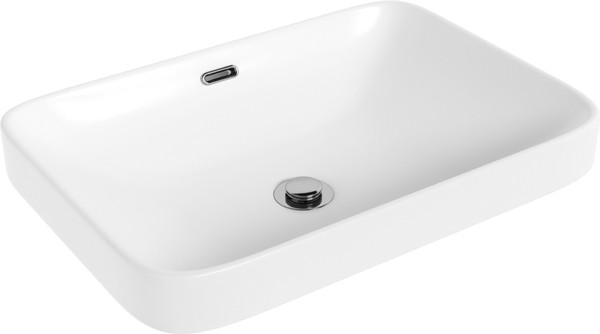 Умывальник со смесителем Lauter 21441A + Reef 21CK678C с донным клапаном 21190CH