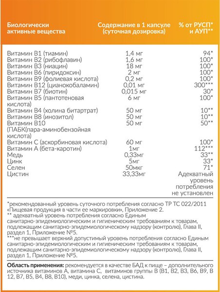 Комплексная пищевая добавка CYBERMASS Beauty Vitamins