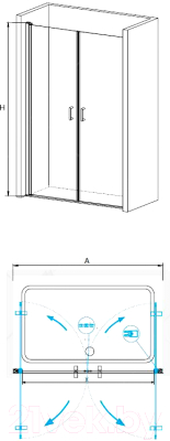 Душевая дверь RGW LE-06 / 06120600-11