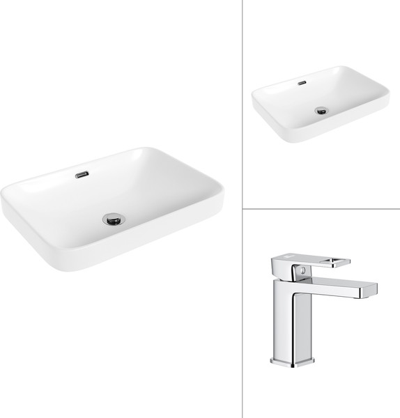 Умывальник со смесителем Lauter 21441A + Cascade 21СК655C - фото