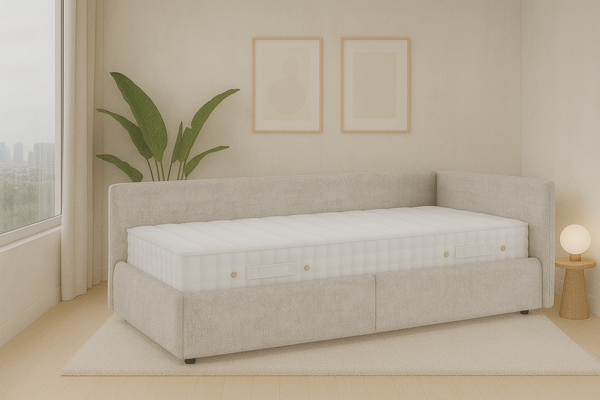 Кровать-тахта Sonit Nicole правый 90x200 велюр River 