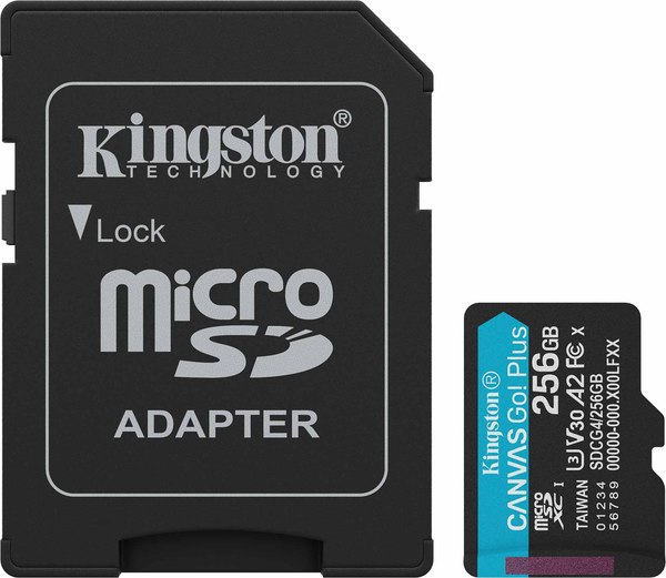 Карта памяти Kingston Canvas Go! Plus MicroSDXC 256GB 10 UHS-I U3 SDCG4/256GB - фото