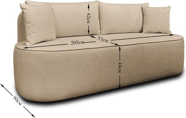 Диван Nord Star Вискан Latte