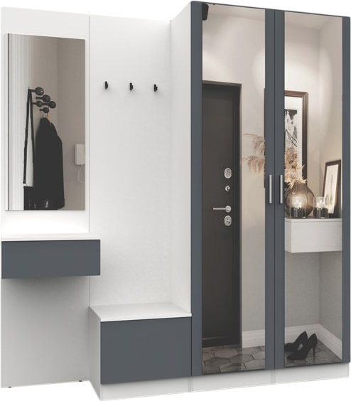 Секция в прихожую Интермебель Марсель-109 / МР 01-109 - фото