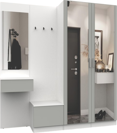 Секция в прихожую Интермебель Марсель-109 / МР 01-109 - фото