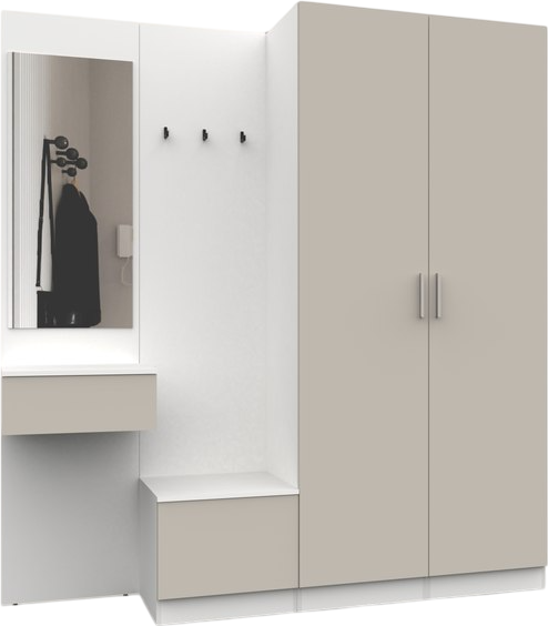 Секция в прихожую Интермебель Марсель-110 / МР 01-110 - фото