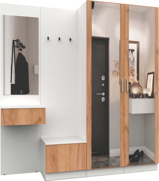 Секция в прихожую Интермебель Марсель-112 / МР 01-112 - фото