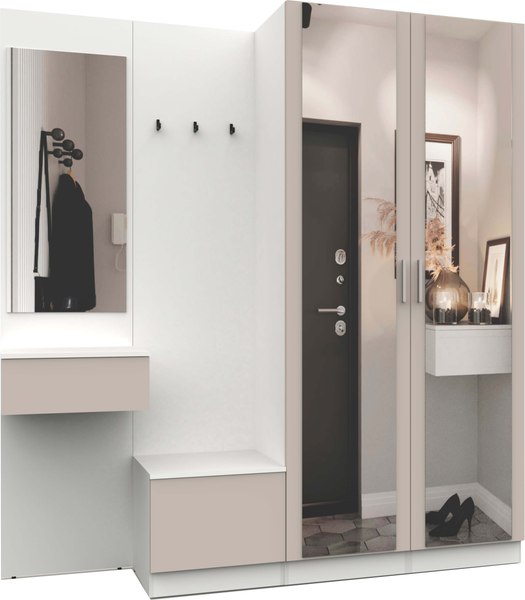 Секция в прихожую Интермебель Марсель-112 / МР 01-112 - фото