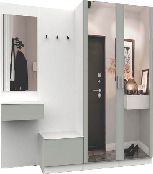 Секция в прихожую Интермебель Марсель-112 / МР 01-112 - фото