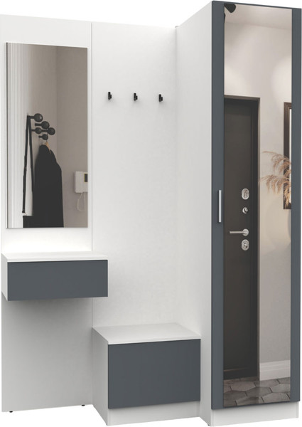 Секция в прихожую Интермебель Марсель-155 / МР 01-155 - фото