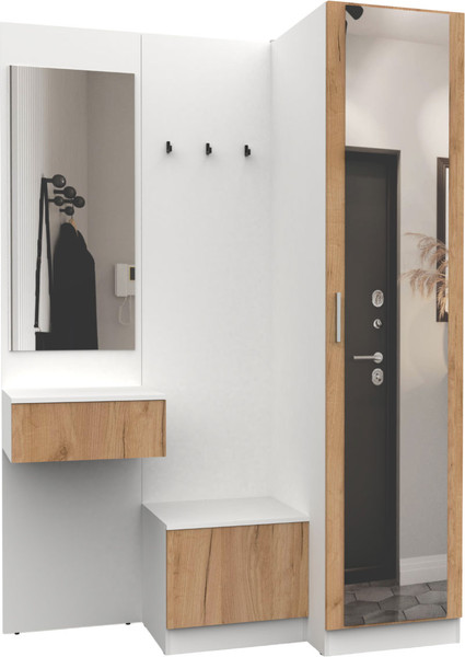 Секция в прихожую Интермебель Марсель-155 / МР 01-155 - фото