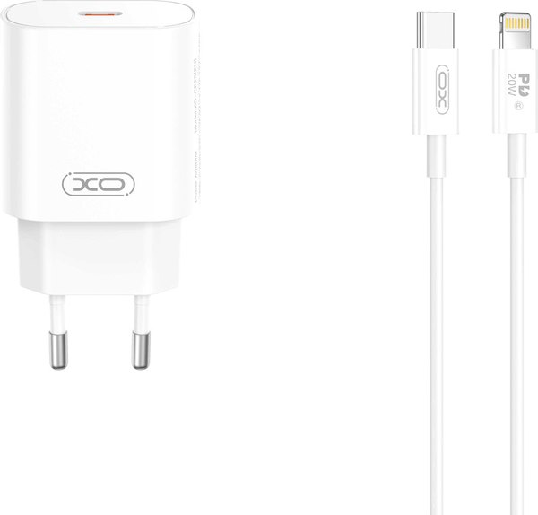 Зарядное устройство сетевое XO CE25 Lightning SET - фото
