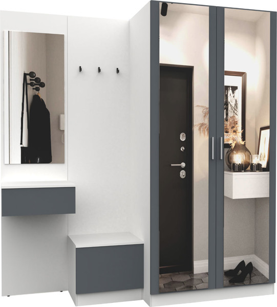 Секция в прихожую Интермебель Марсель-158 / МР 01-158 - фото