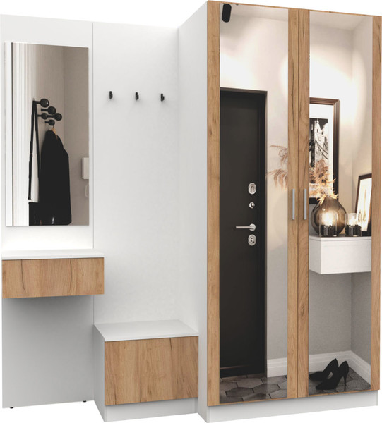 Секция в прихожую Интермебель Марсель-158 / МР 01-158 - фото