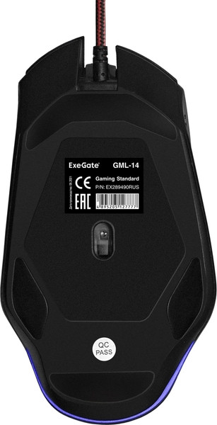 Мышь ExeGate Gaming Standard Laser GML-14 / EX289490RUS