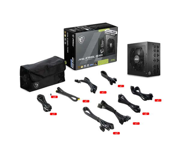 Блок питания для компьютера MSI MAG A750GL (306-7ZP8B11-CE0)