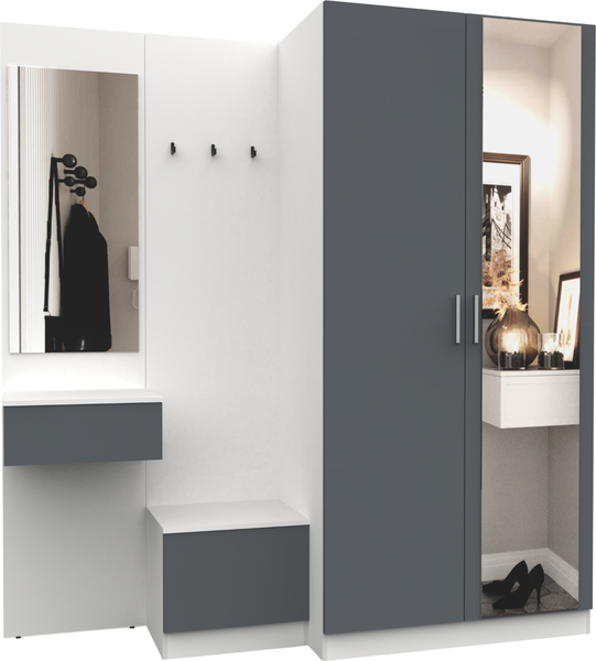 Секция в прихожую Интермебель Марсель-163 / МР 01-163 - фото