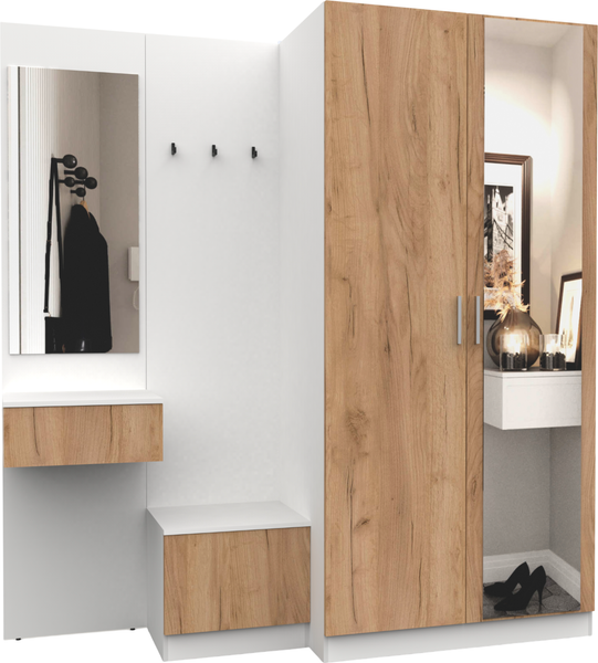 Секция в прихожую Интермебель Марсель-163 / МР 01-163 - фото