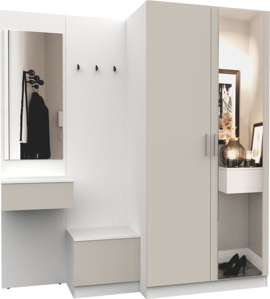 Секция в прихожую Интермебель Марсель-163 / МР 01-163 - фото