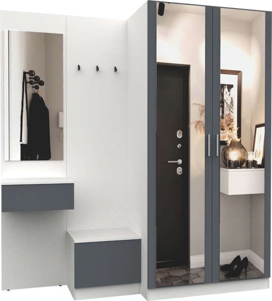 Секция в прихожую Интермебель Марсель-164 / МР 01-164 - фото