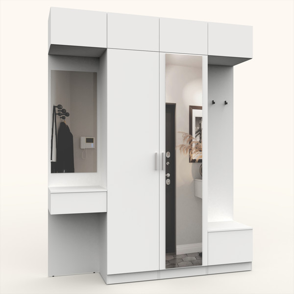 Секция в прихожую Интермебель Марсель-208 / МР 01-208