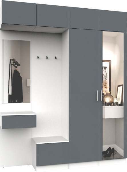 Секция в прихожую Интермебель Марсель-208 / МР 01-208 - фото