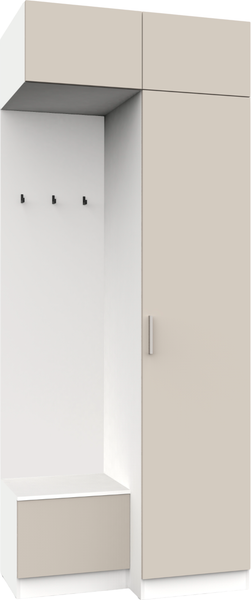 Секция в прихожую Интермебель Марсель-250 / МР 01-250 - фото