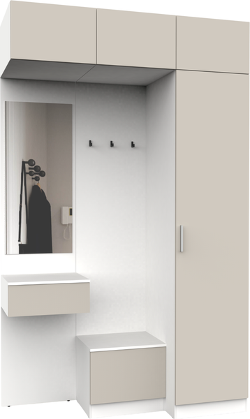 Секция в прихожую Интермебель Марсель-254 / МР 01-254 - фото