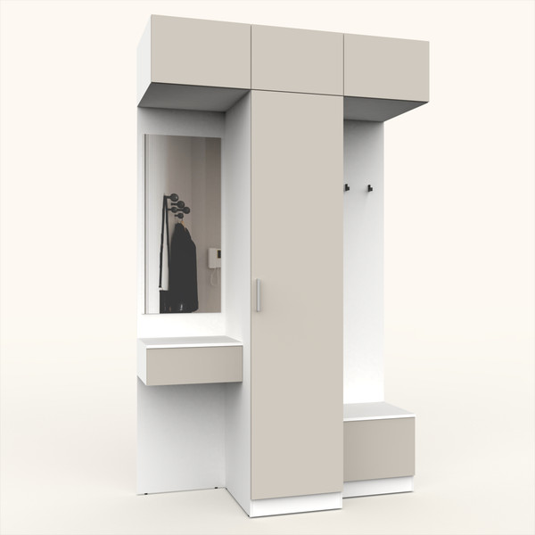 Секция в прихожую Интермебель Марсель-254 / МР 01-254