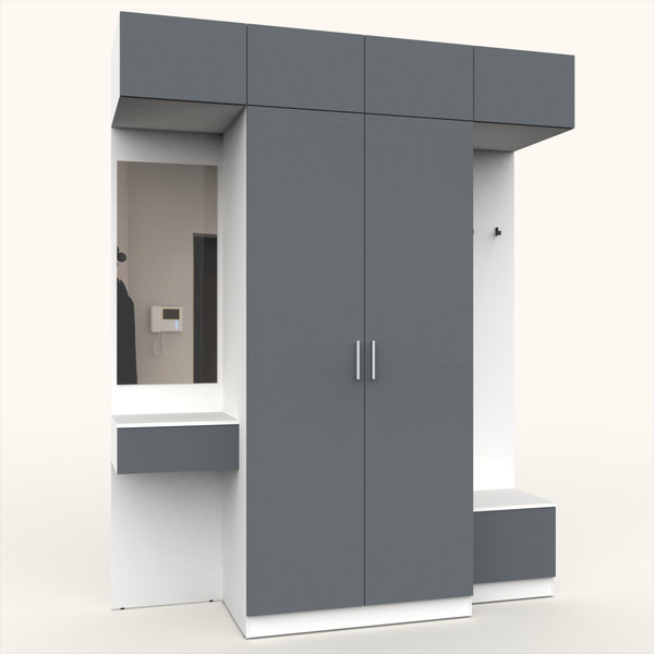 Секция в прихожую Интермебель Марсель-256 / МР 01-256