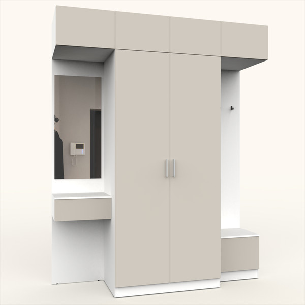 Секция в прихожую Интермебель Марсель-256 / МР 01-256