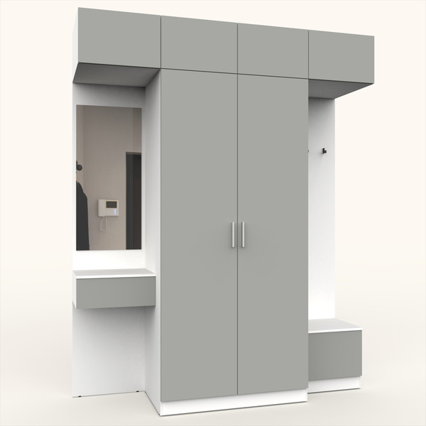 Секция в прихожую Интермебель Марсель-256 / МР 01-256