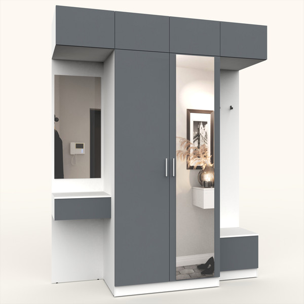 Секция в прихожую Интермебель Марсель-257 / МР 01-257