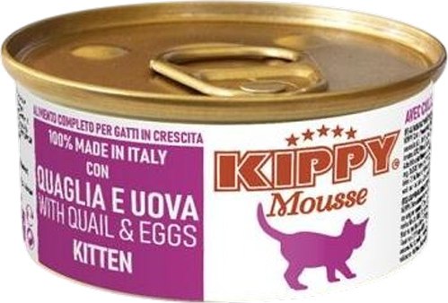 Влажный корм для кошек Kippy Mousse Kitten С перепелкой и яйцами - фото