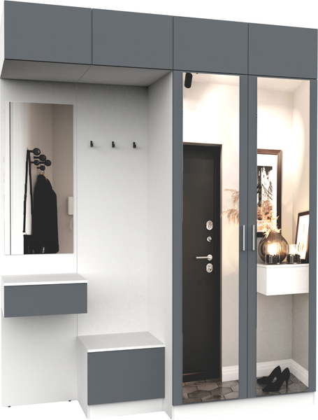 Секция в прихожую Интермебель Марсель-258 / МР 01-258 - фото