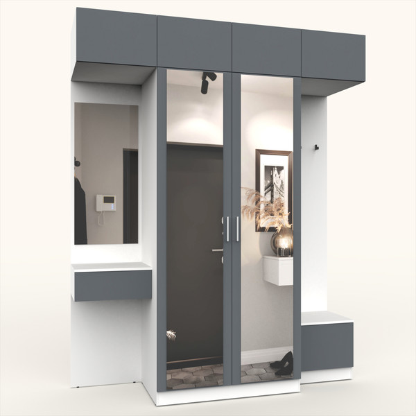 Секция в прихожую Интермебель Марсель-258 / МР 01-258